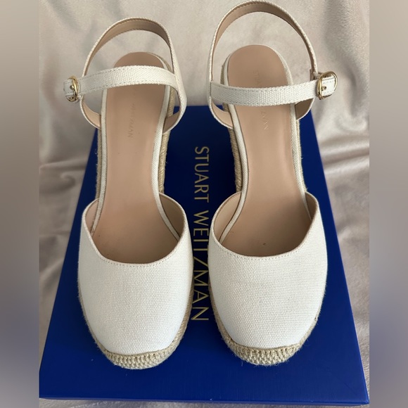Stuart Weitzman White Espadrilles - Picture 2 of 7